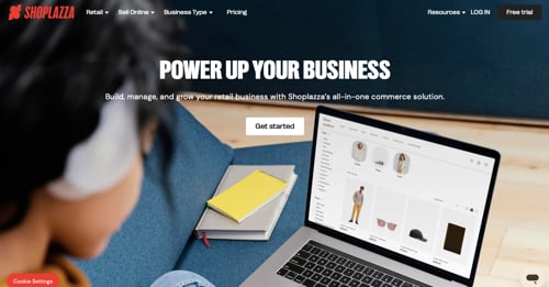 Shoplazza home page